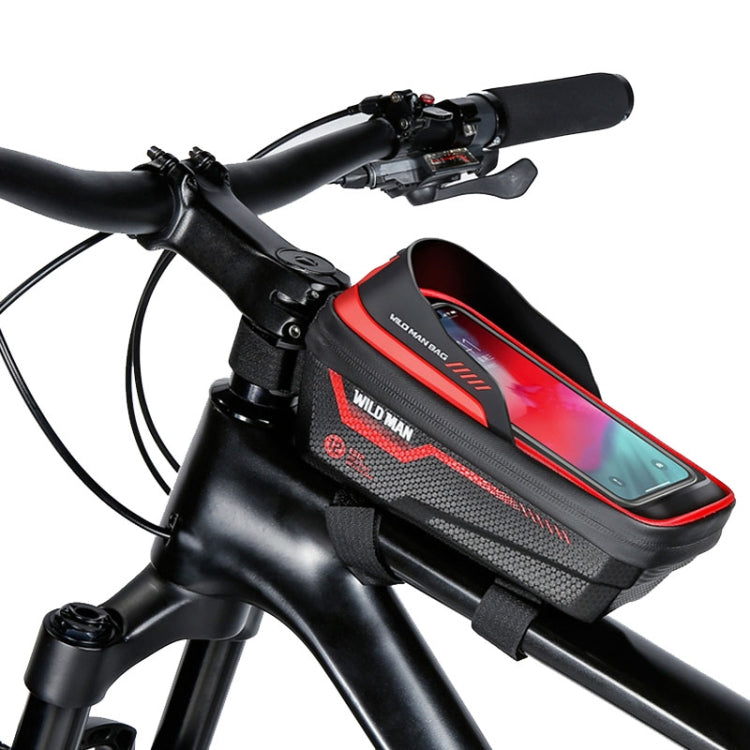 WILD MAN ES12 1L Mountain Bike Front Beam Bag Bicycle Waterproof Phone Saddle Bag Reluova