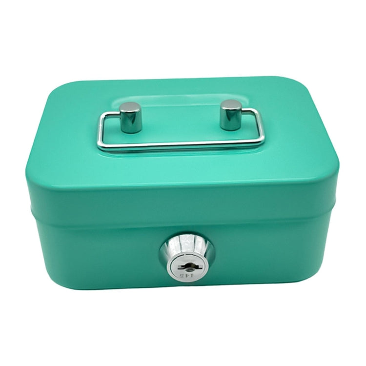 Portable Metal Safe Cash Box Piggy Bank Money Organizer with Key