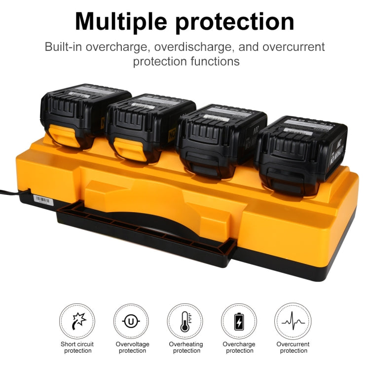 DCB104 Portable Fast Charger 12V-20V Electric Tool Lithium Battery Charger, For Dewalt DCB127 / DCB200 / DCB205 / DCB206