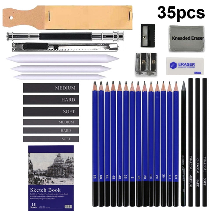 35-in-1 Painting Sketch Pencil Set Professional Drawing Tools-Reluova