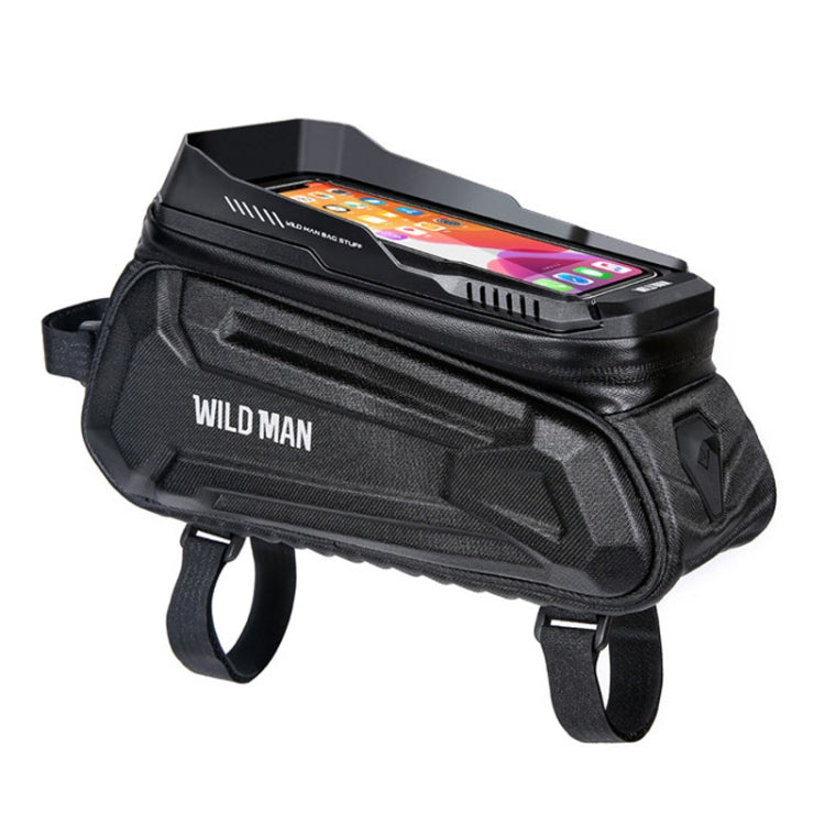 WILD MAN XT5 1.2L EVA Hard Shell Bike Front Beam Bag Touch Screen Phone Waterproof Bag Reluova