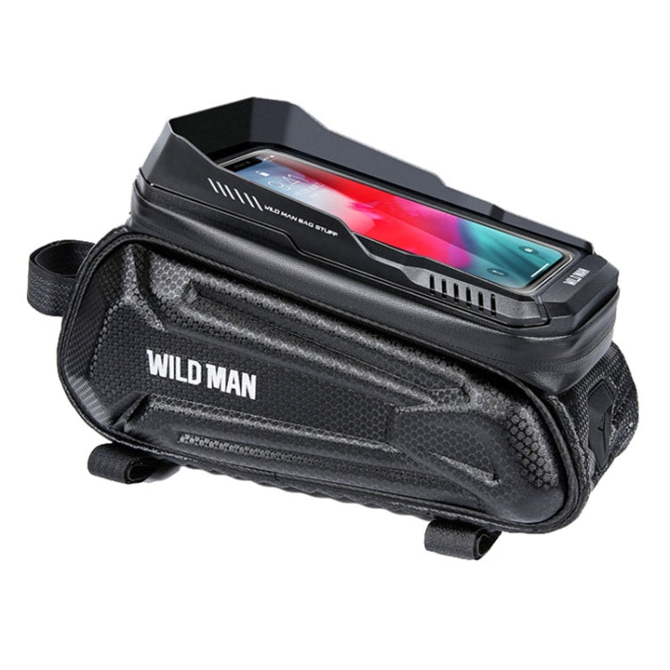 WILD MAN XT5 1.2L EVA Hard Shell Bike Front Beam Bag Touch Screen Phone Waterproof Bag Reluova