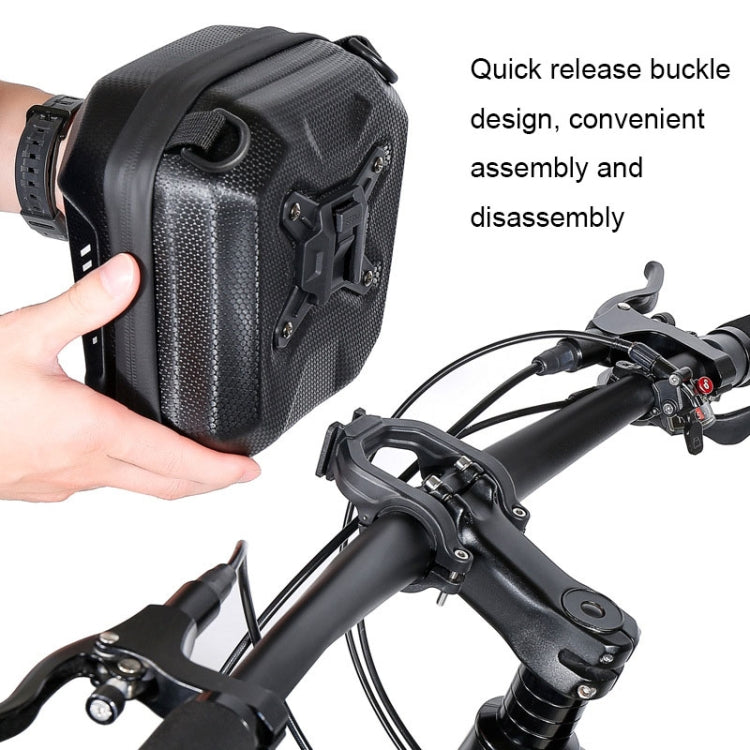 WILD MAN E18 2L EVA Hard Shell Bicycle Waterproof Front Bag Multifunctional Quick Release Hanging Bag Reluova