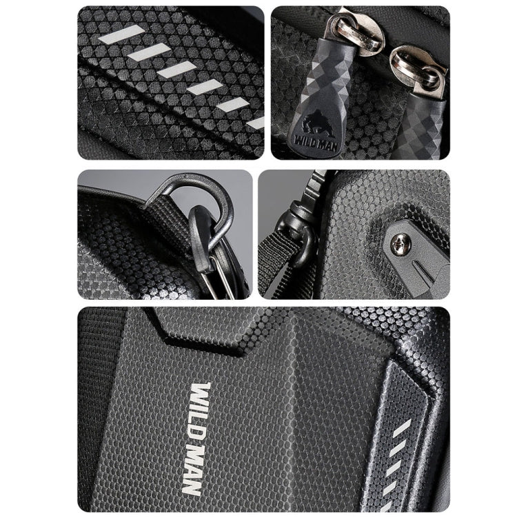 WILD MAN E18 2L EVA Hard Shell Bicycle Waterproof Front Bag Multifunctional Quick Release Hanging Bag Reluova