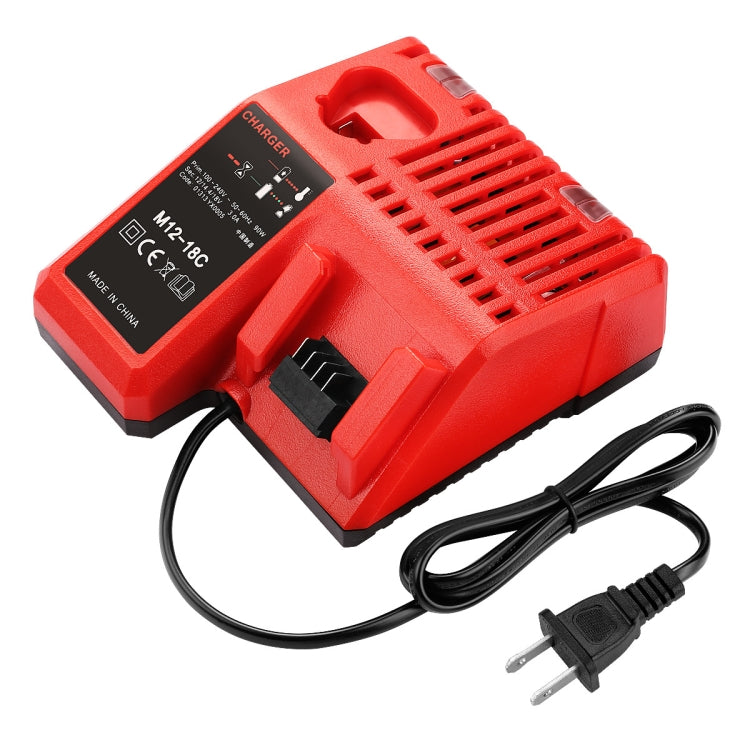 M12-18C For Milwaukee 18V Power Tools Battery Charger