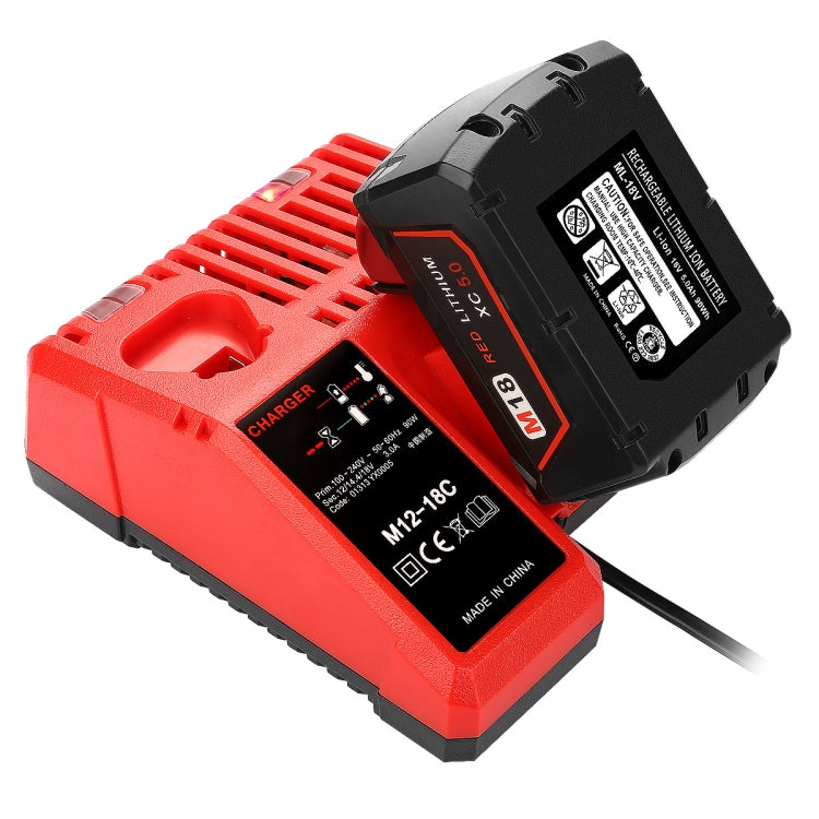 M12-18C For Milwaukee 18V Power Tools Battery Charger