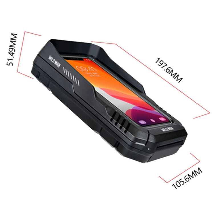 WILD MAN FK4 0.5L EVA Hard Shell Bicycle Waterproof Case Handlebar Phone Touch Screen Holder Reluova