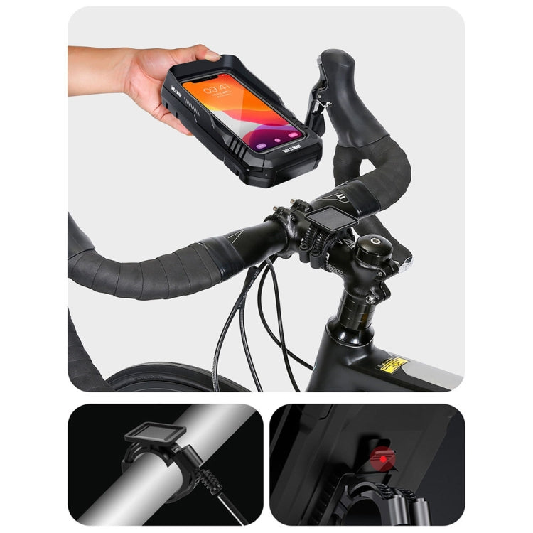 WILD MAN FK4 0.5L EVA Hard Shell Bicycle Waterproof Case Handlebar Phone Touch Screen Holder Reluova