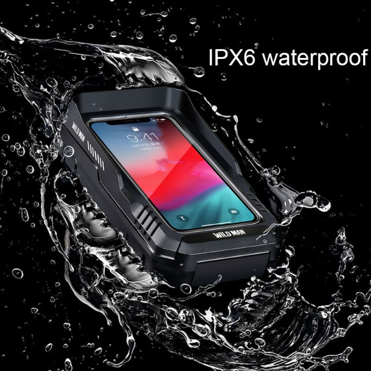 WILD MAN FK4 0.5L EVA Hard Shell Bicycle Waterproof Case Handlebar Phone Touch Screen Holder Reluova