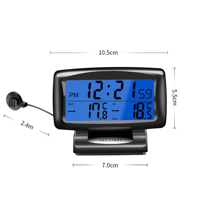 LCD Night Light Car Clock Automotive Electronics Inside And Outside Dual Thermometer ÎҵÄÉ̵ê