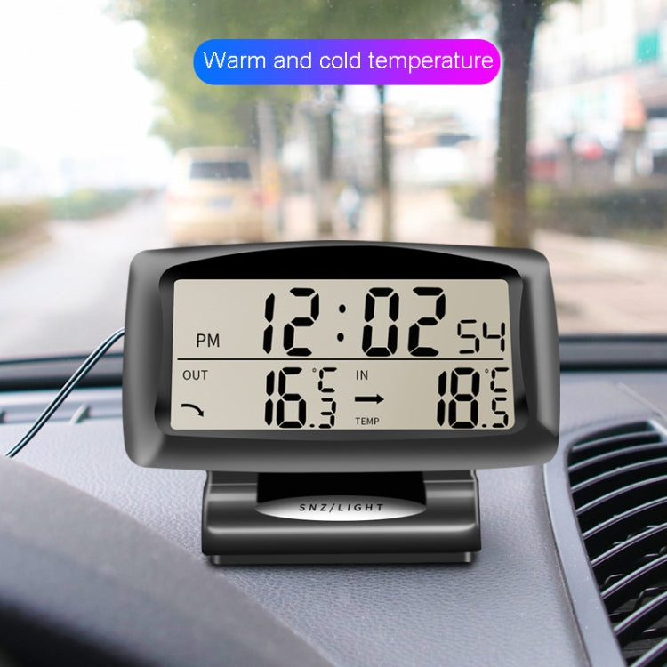 LCD Night Light Car Clock Automotive Electronics Inside And Outside Dual Thermometer ÎҵÄÉ̵ê