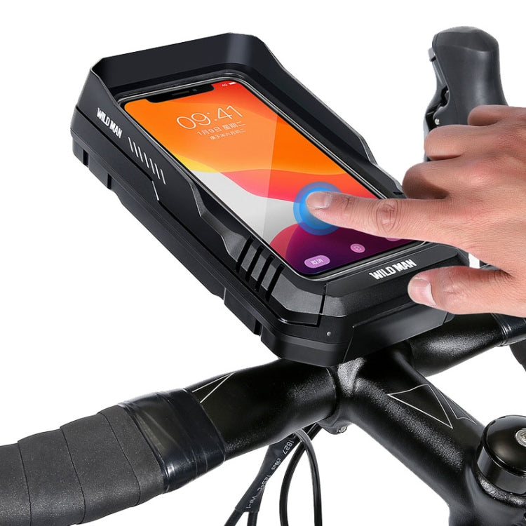 WILD MAN FK1 0.5L Mountain Bike Waterproof Phone Touch Screen Handlebar Bag Bike Holder Bag Reluova