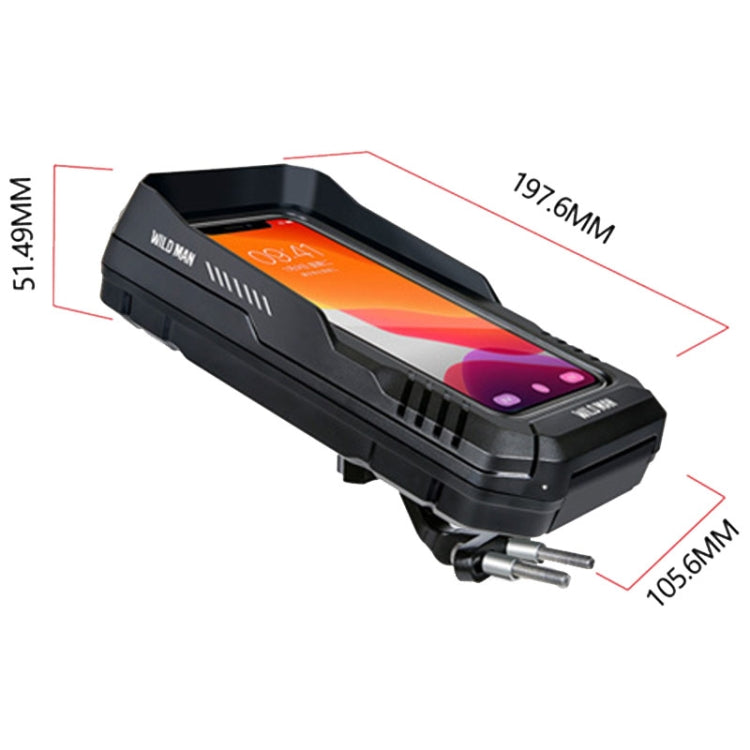 WILD MAN FK1 0.5L Mountain Bike Waterproof Phone Touch Screen Handlebar Bag Bike Holder Bag Reluova