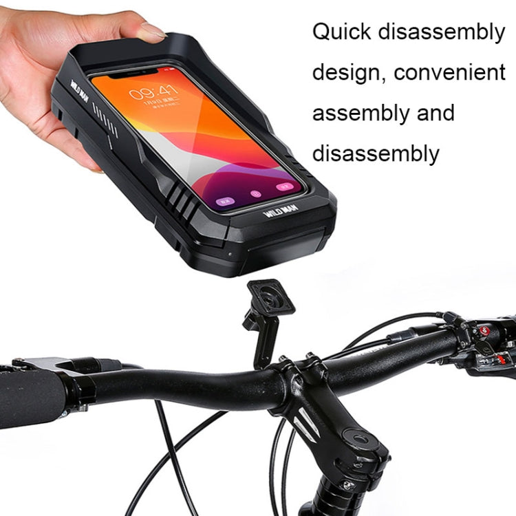 WILD MAN FK1 0.5L Mountain Bike Waterproof Phone Touch Screen Handlebar Bag Bike Holder Bag Reluova