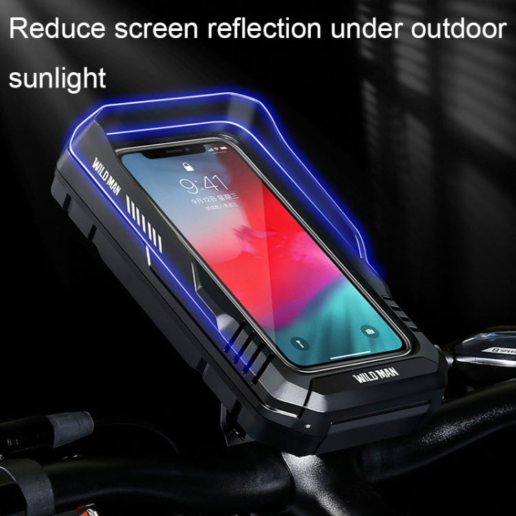 WILD MAN FK1 0.5L Mountain Bike Waterproof Phone Touch Screen Handlebar Bag Bike Holder Bag Reluova