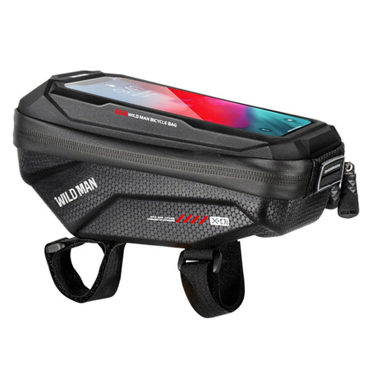 WILD MAN X1 1L EVA Hard Shell Bicycle Phone Touch Screen Handlebar Bag Waterproof Cycling Bag Reluova