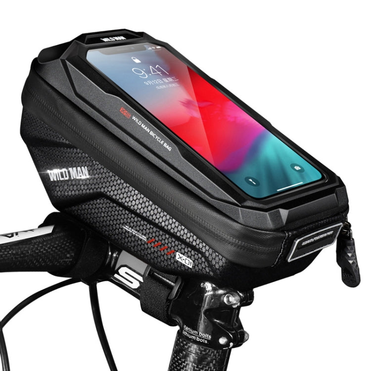 WILD MAN X1 1L EVA Hard Shell Bicycle Phone Touch Screen Handlebar Bag Waterproof Cycling Bag Reluova