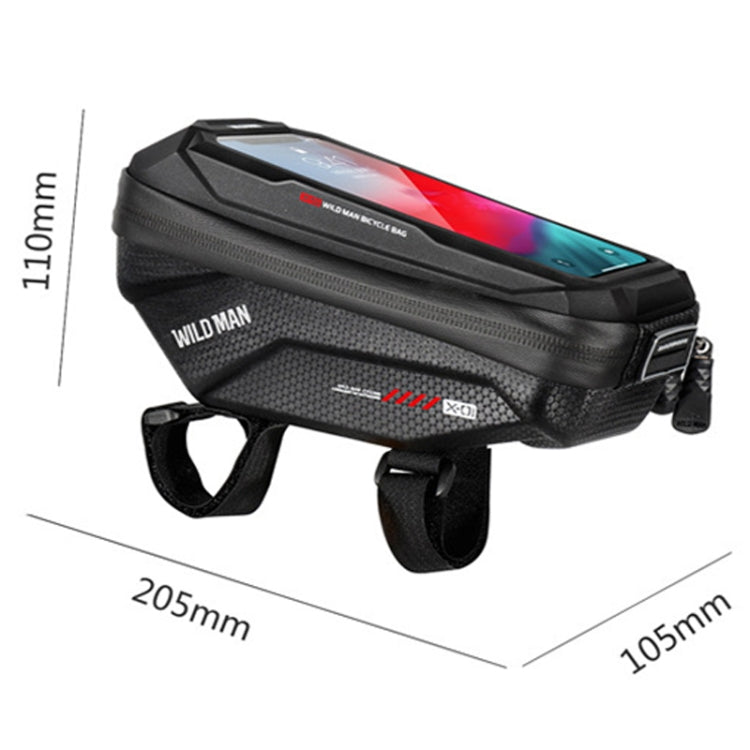 WILD MAN X1 1L EVA Hard Shell Bicycle Phone Touch Screen Handlebar Bag Waterproof Cycling Bag Reluova