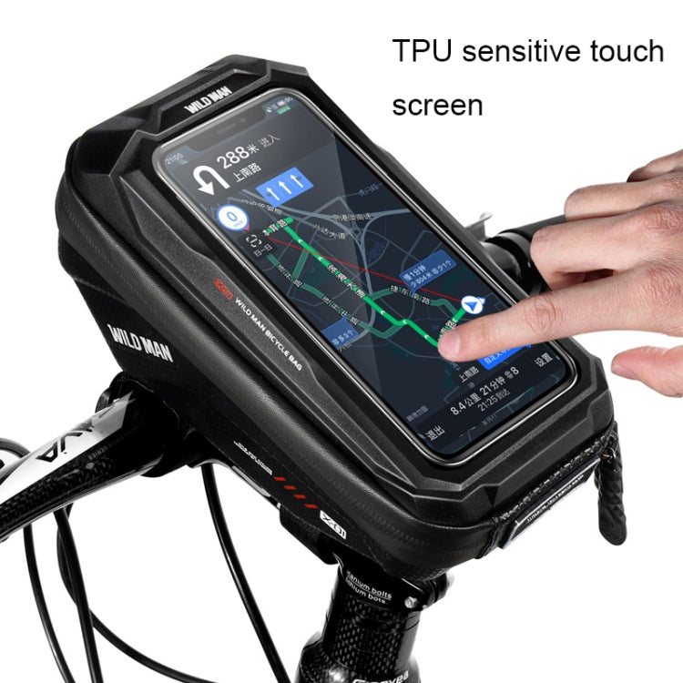 WILD MAN X1 1L EVA Hard Shell Bicycle Phone Touch Screen Handlebar Bag Waterproof Cycling Bag Reluova