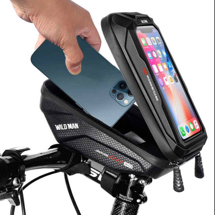 WILD MAN X1 1L EVA Hard Shell Bicycle Phone Touch Screen Handlebar Bag Waterproof Cycling Bag Reluova