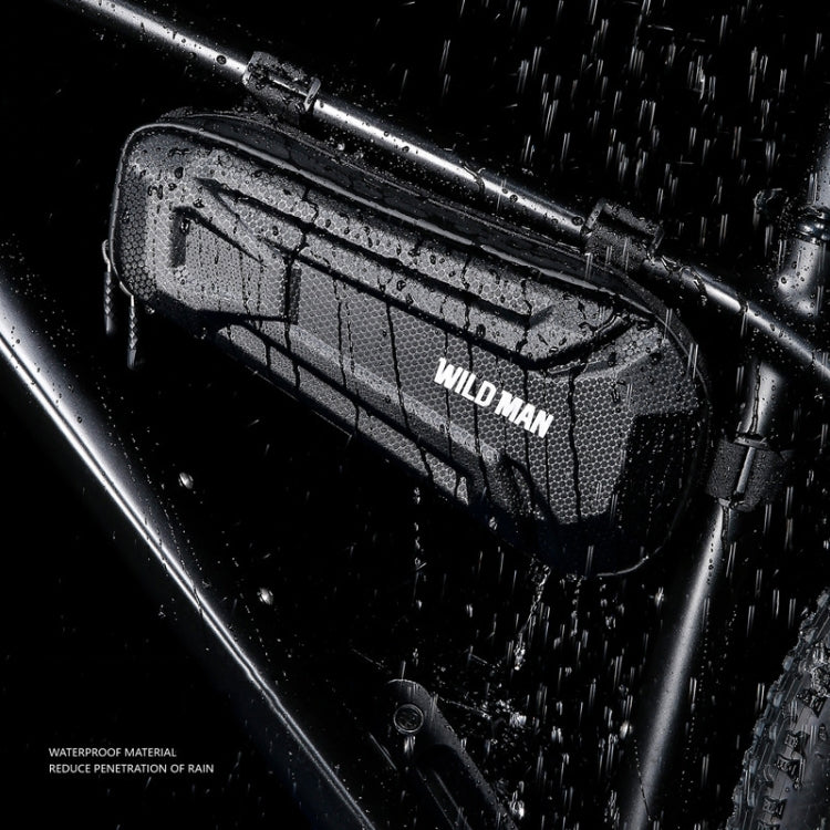 WILD MAN XT9 1.8L EVA Hard Shell Bike Front Beam Triangle Bag Electric Vehicle Waterproof Bag Reluova