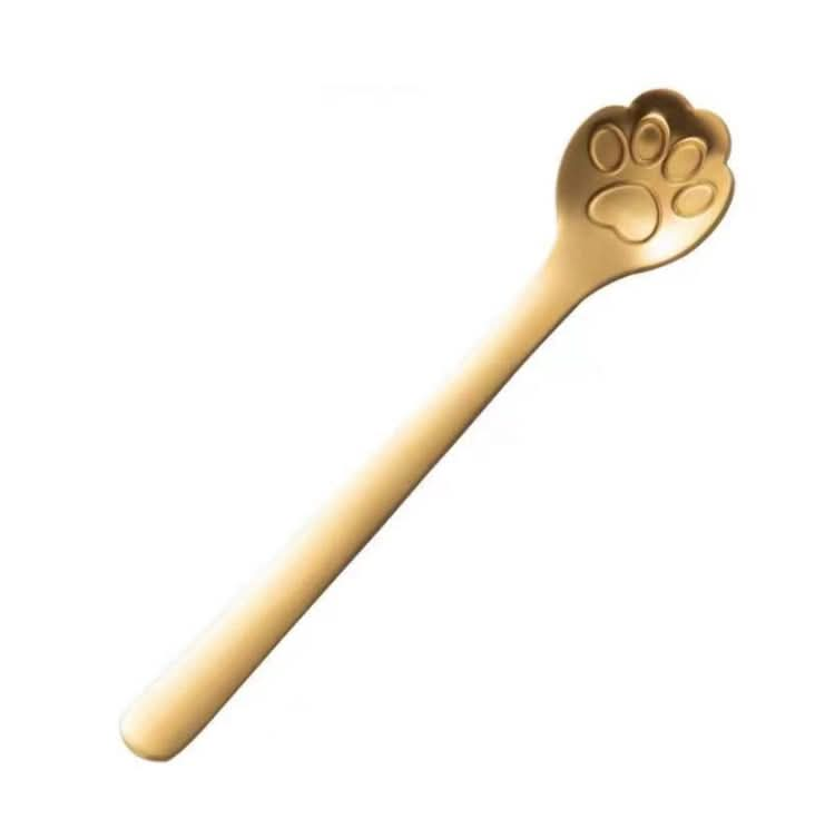 Stainless Steel Coffee Stirring Spoon Ice Cream Cartoon Cat Paw Spoon Reluova