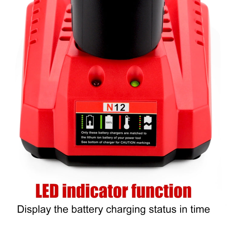 N12 For Milwaukee 10.8/12V Electric Tool Lithium Battery Fast Charger