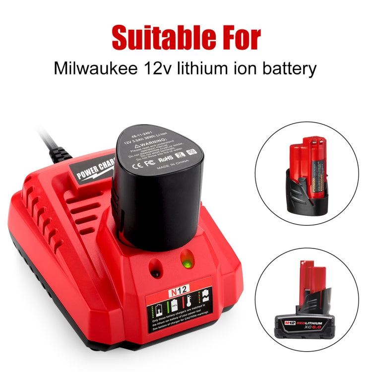 N12 For Milwaukee 10.8/12V Electric Tool Lithium Battery Fast Charger My Store