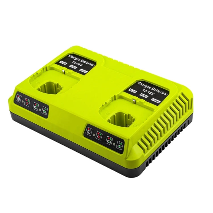 For RYOBI P108 / P117 12-18V Lithium Nickel Battery Dual Port Charger