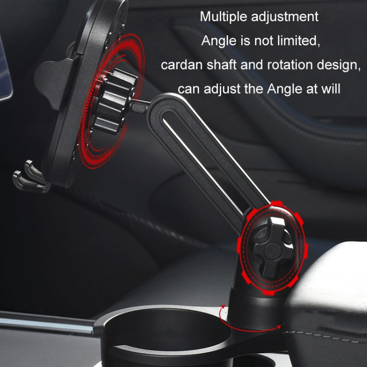 Car Centre Navigation Mobile Phone Holder 360 Rotating Water Cup Holder