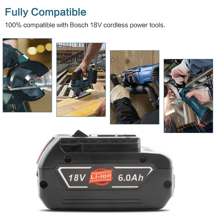 18V Electric Tool Battery Electrical Drilling Spare Battery, For Bosch BSH180 / CAG180-01 / CCS180 / CCS180B / CCS180K