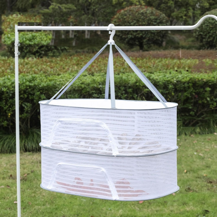 50 x 70cm  Foldable Drying Fishing Vegetables Fish Net Hanging Clothes Drying Storage Shelf