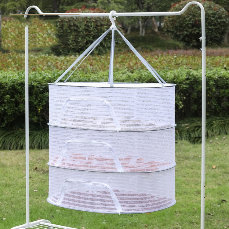 50 x 70cm  Foldable Drying Fishing Vegetables Fish Net Hanging Clothes Drying Storage Shelf