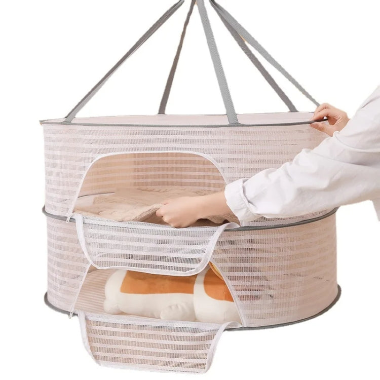 50 x 70cm  Foldable Drying Fishing Vegetables Fish Net Hanging Clothes Drying Storage Shelf