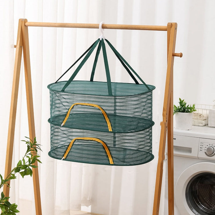 40 x 60cm  Foldable Drying Fishing Vegetables Fish Net Hanging Clothes Drying Storage Shelf