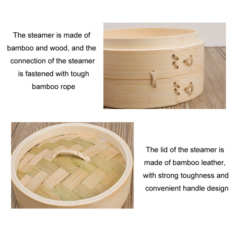 Bamboo Bun Steamer Food Veggie Steamer Basket Reluova