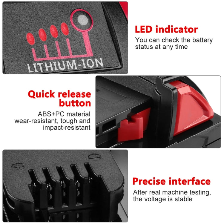 For Milwaukee 48-11-1811 / 48-11-1815 / 48-11-1820 18V Power Lithium Battery Electric Tool Accessories