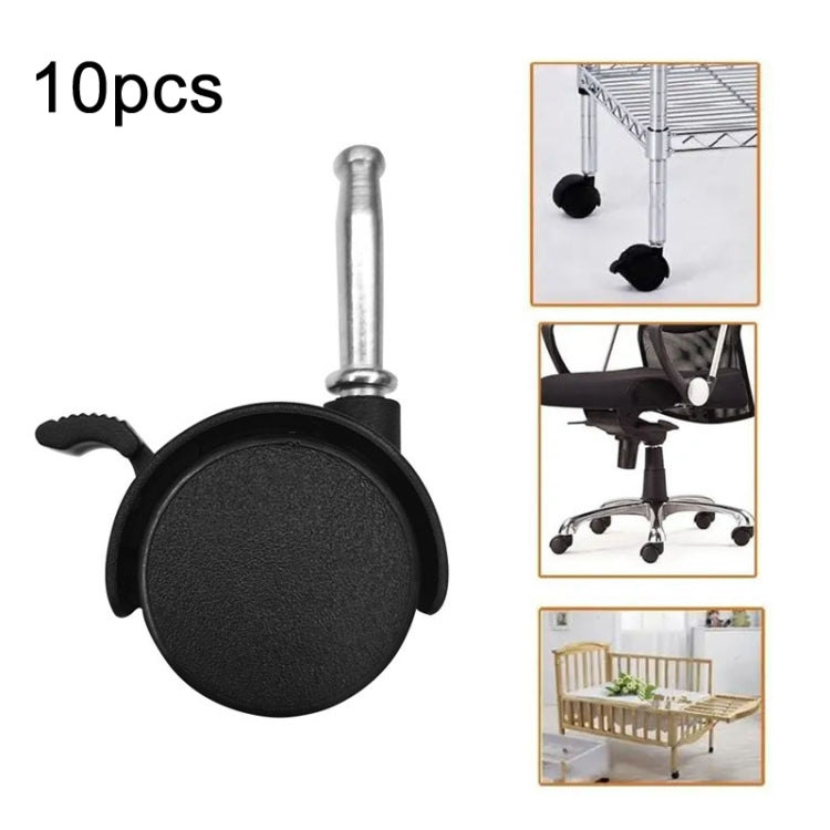 10pcs Swivel Furniture Casters Office Chair Baby Crib Sofa Wheel