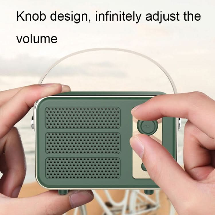 Mini Retro HIFI Level Stereo Sound Handheld Portable Bluetooth Speaker