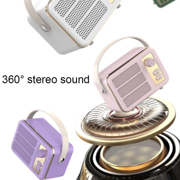 Mini Retro HIFI Level Stereo Sound Handheld Portable Bluetooth Speaker