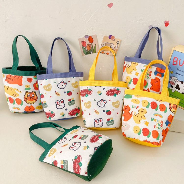 Children Cute Cartoon Canvas Bag Graffiti Bento Bag Parent-Child Handbag My Store