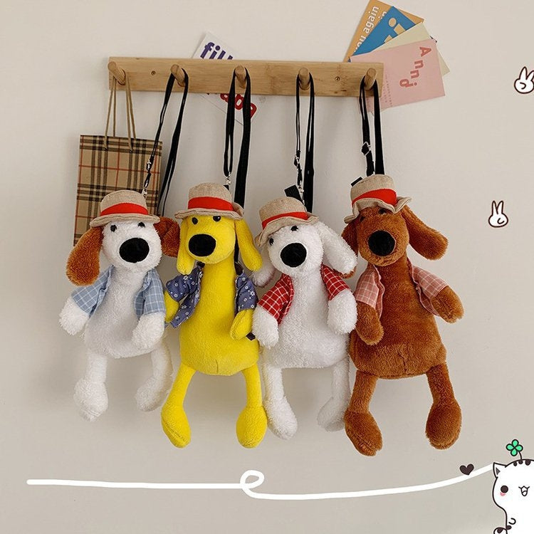 Cartoon Plush Doll Shoulder Bag Cute Puppy  Crossbody Bag My Store