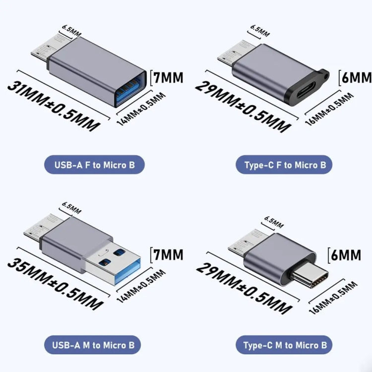 Micro B Male Adapter USB Link HDD Enclosure Interface Converter My Store