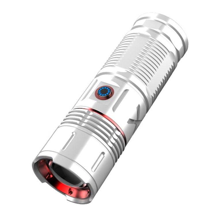 Outdoor White Laser Type-C Charging Telescopic Zoom Flashlight with Power Bank Function My Store