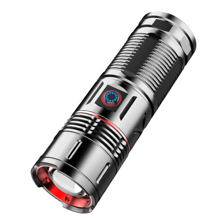 Outdoor White Laser Type-C Charging Telescopic Zoom Flashlight with Power Bank Function My Store