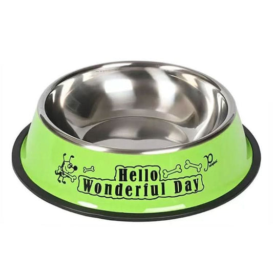 Anti-tip Stainless Steel Pet Bowl Cat Dog Food Basin - Reluova