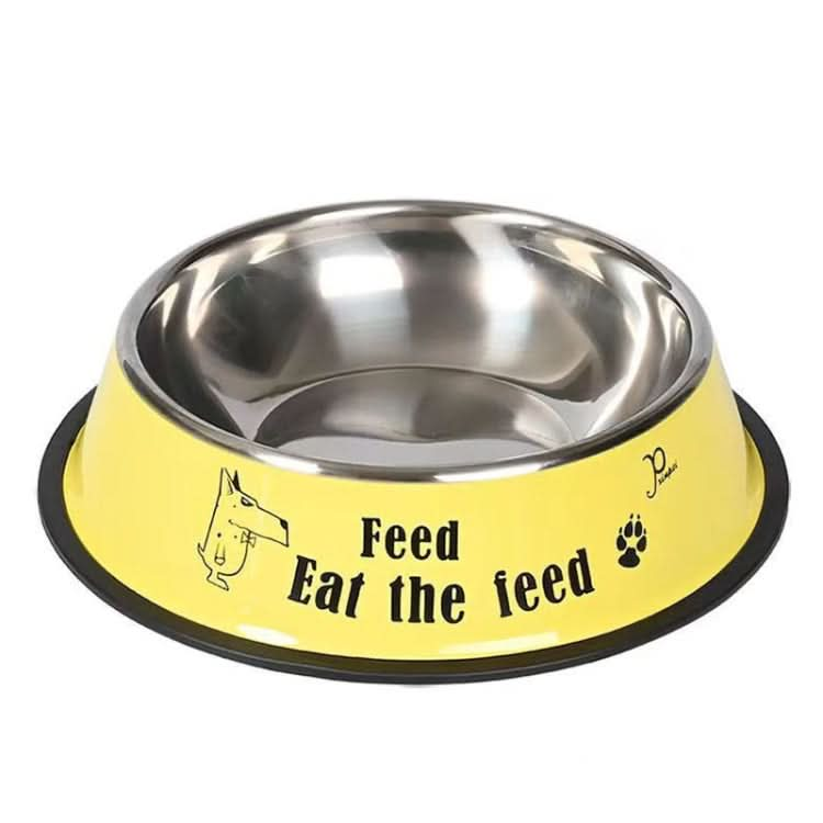 Anti-tip Stainless Steel Pet Bowl Cat Dog Food Basin - Reluova