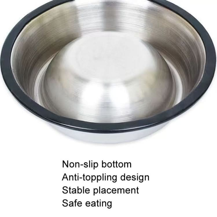 Anti-tip Stainless Steel Pet Bowl Cat Dog Food Basin - Reluova