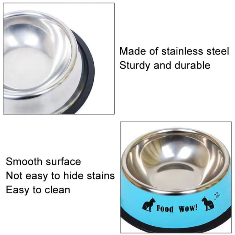 Anti-tip Stainless Steel Pet Bowl Cat Dog Food Basin - Reluova