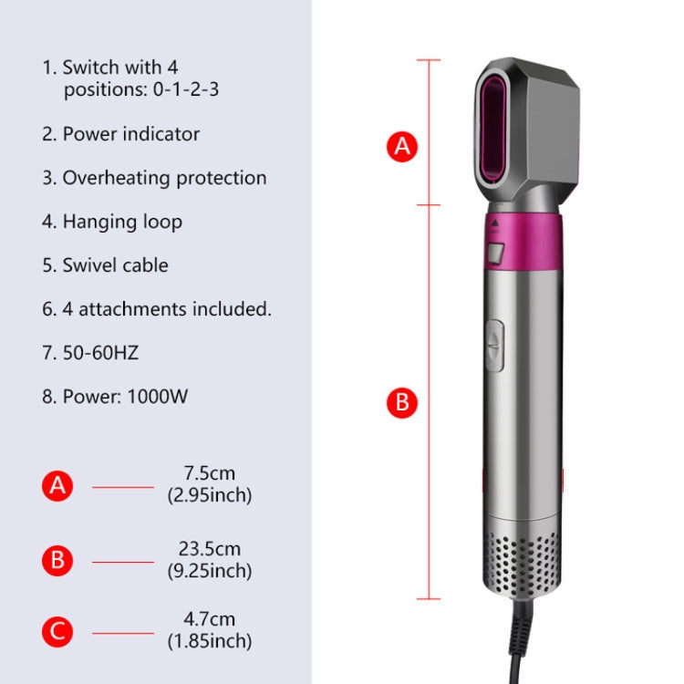 5 In 1 Hot Air Comb Automatic Curling Iron Square Model Hair Styling Comb Curling And Straightening My Store